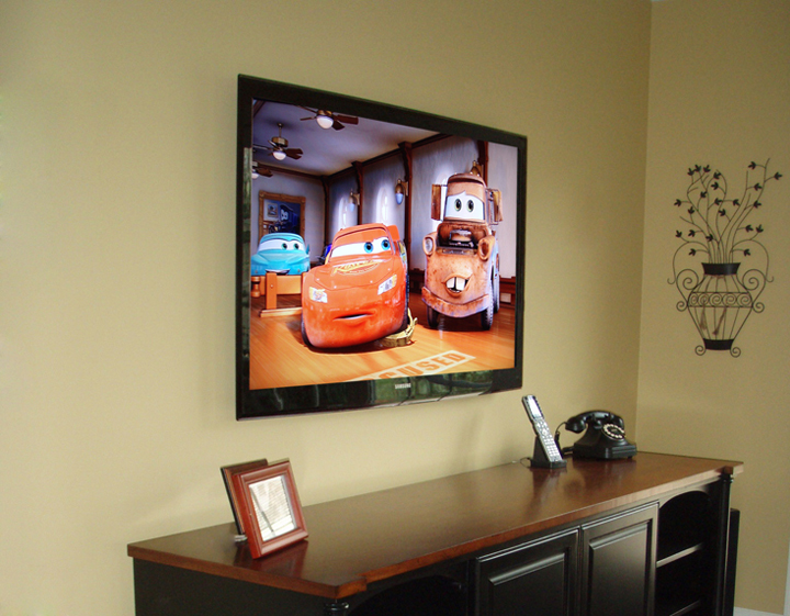 hidden center channel speaker